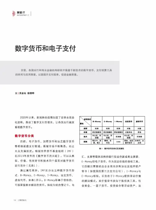 数字货币和电子支付