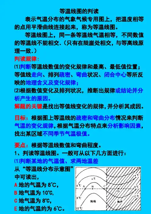 等温线图的判读