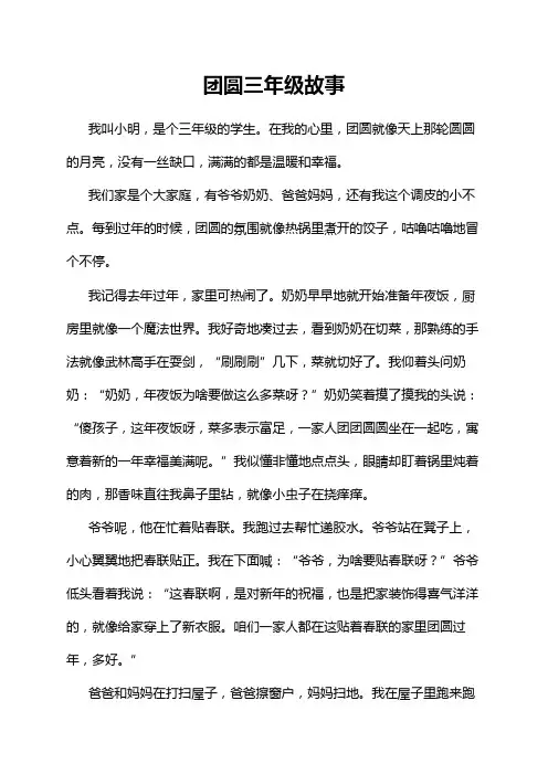 团圆三年级故事