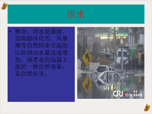 洪水的成因及救助PPT公开课(30页)