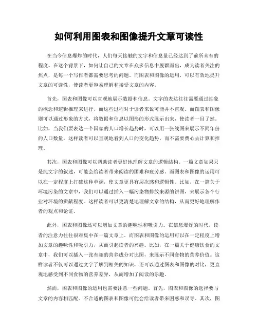 如何利用图表和图像提升文章可读性