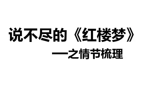 红楼梦情节梳理 (共48张PPT)