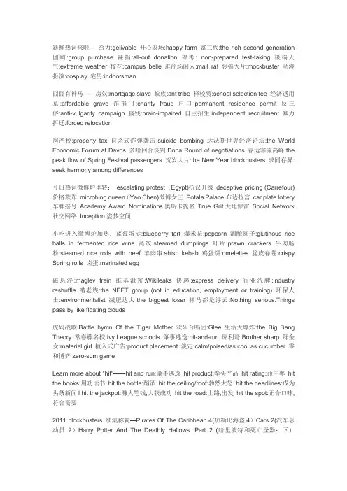 新东方王海涛微博词汇摘录1