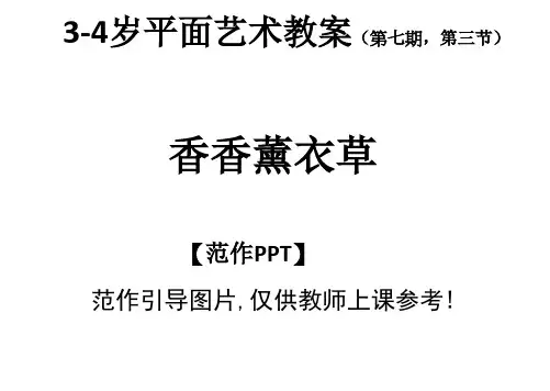 平面艺术教案PPT课件 香香薰衣草  范作PPT