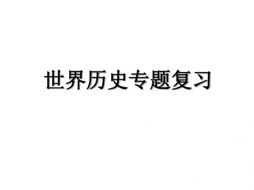 世界历史专题复习