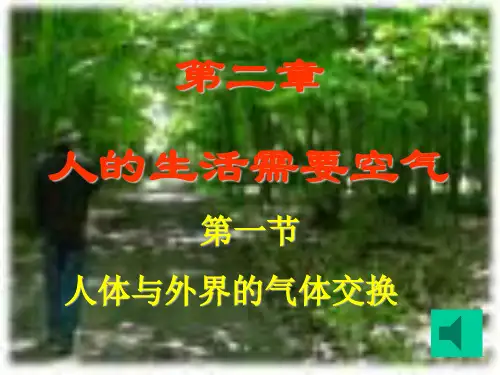 济南版七年级下册人体与外界的气体交换