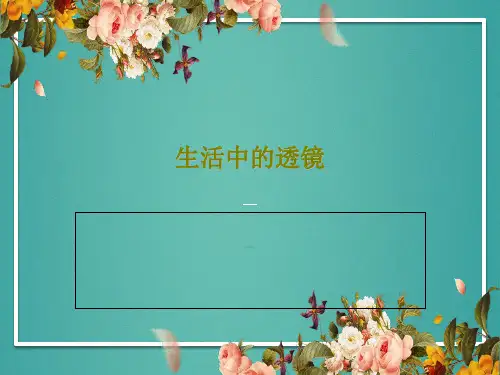 生活中的透镜22页PPT