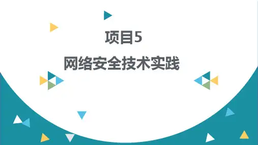 网络安全技术项目教程(微课版)课件项目5 网络安全技术实践