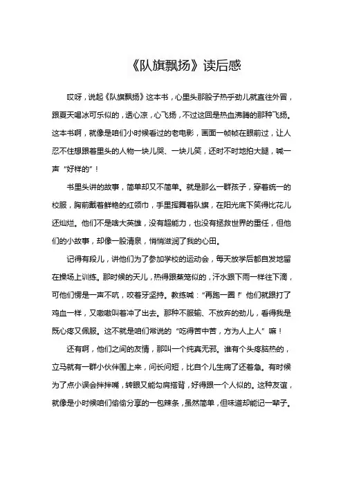 《队旗飘扬》读后感