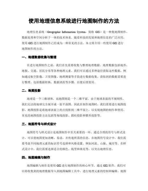 使用地理信息系统进行地图制作的方法