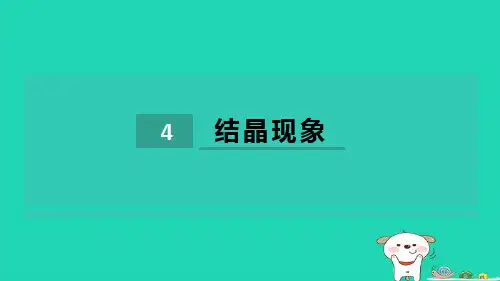 2024九年级化学下册第7章溶液7.4结晶现象习题课件科粤版 (1)