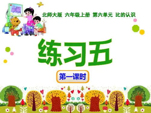 北师大版六年级上册数学《练习五》