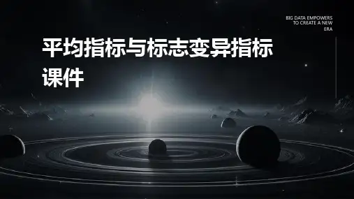 平均指标与标志变异指标课件