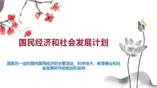 国民经济和社会发展计划