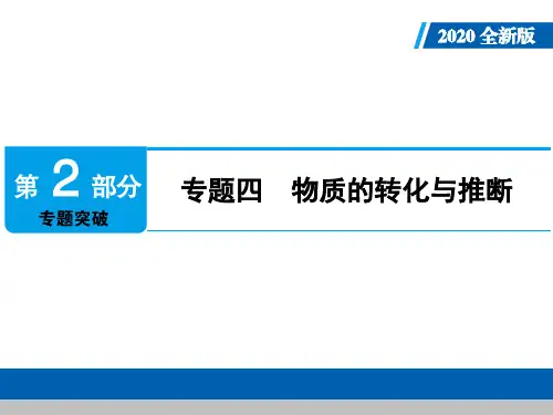 2020年人教版中考化学专题复习课件:专题四 物质的转化和推断(共32张PPT)
