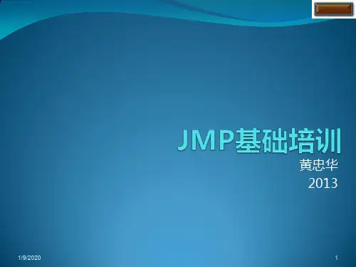 JM操作简要培训PPT课件
