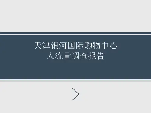 银河广场人流量调查..