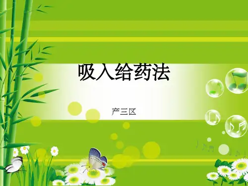 吸入给药法