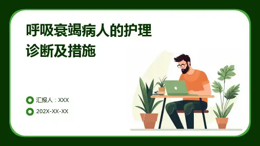 呼吸衰竭病人的护理诊断及措施