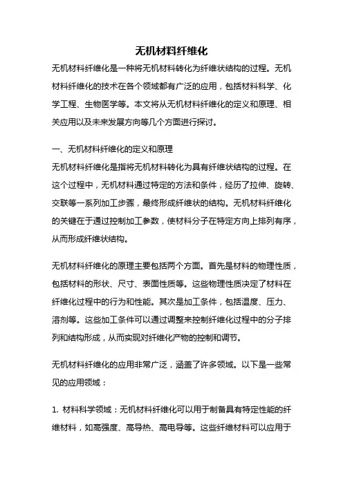 无机材料纤维化