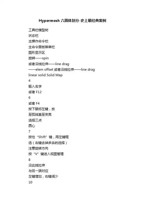 Hypermesh六面体划分-史上最经典案例