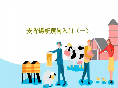 麦肯锡新顾问入门(一)PPT共76页