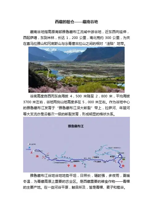 西藏的粮仓——藏南谷地
