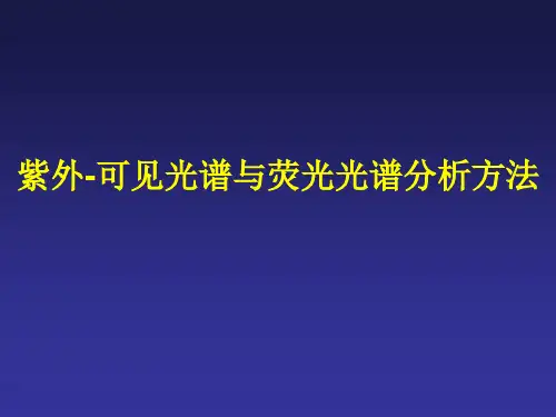 紫外-可见光谱与荧光光谱