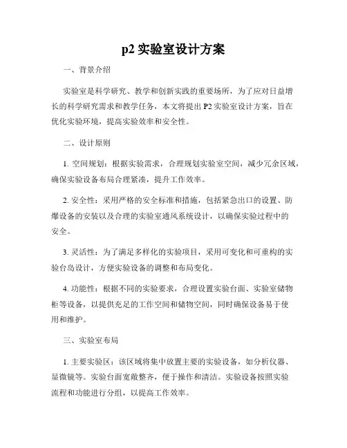 p2实验室设计方案