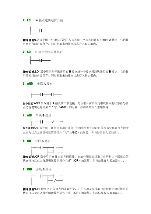 台达基本PLC指令