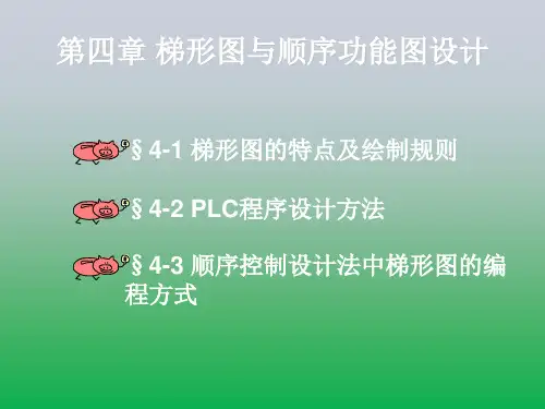 PLC原理与实验第四章梯形图与顺序功能图设计简介方案