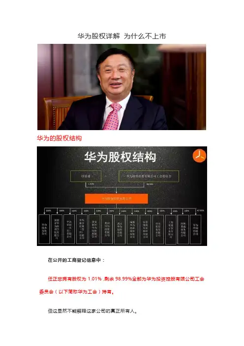 华为股权详解 为什么不上市