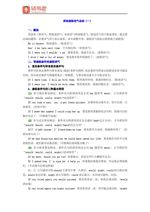 英语虚拟语气总结(一)