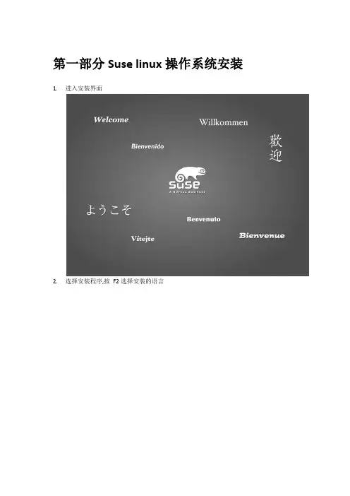 suselinux安装