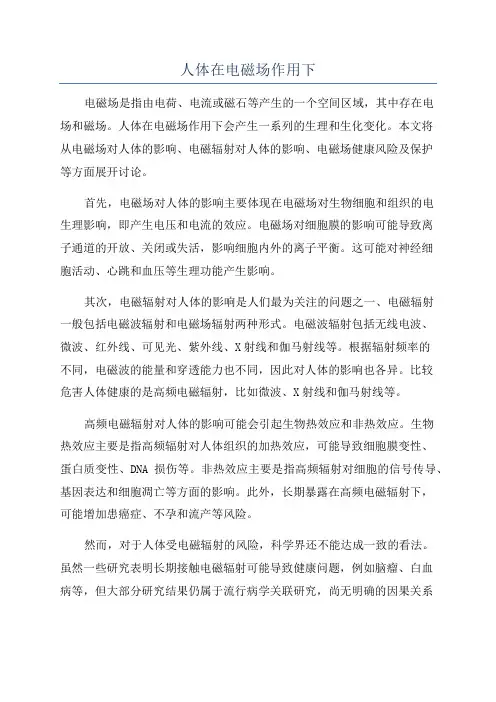 人体在电磁场作用下