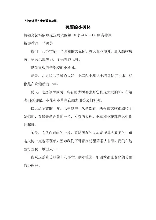 克18小四年4班 高彬国
