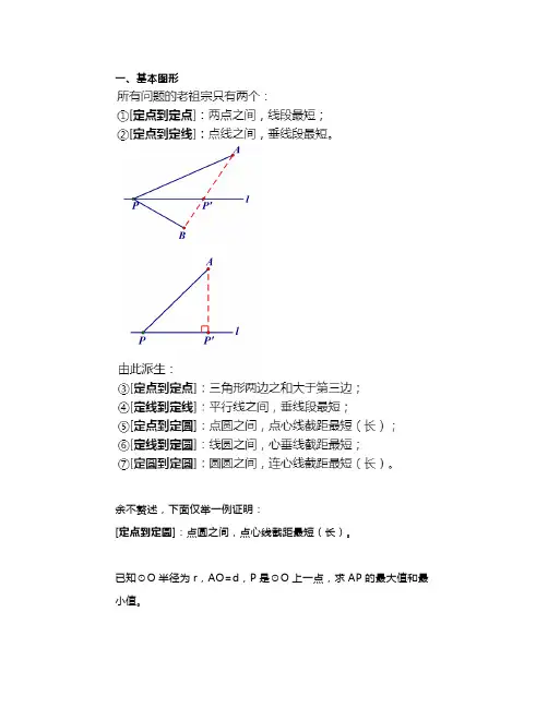 精彩初中几何最值问题全总结