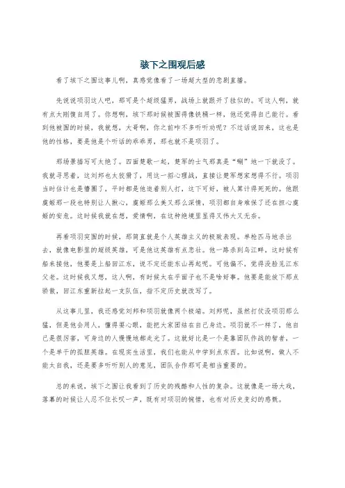 骇下之围观后感