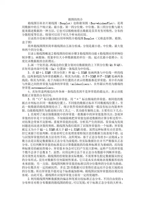 箱图的简介