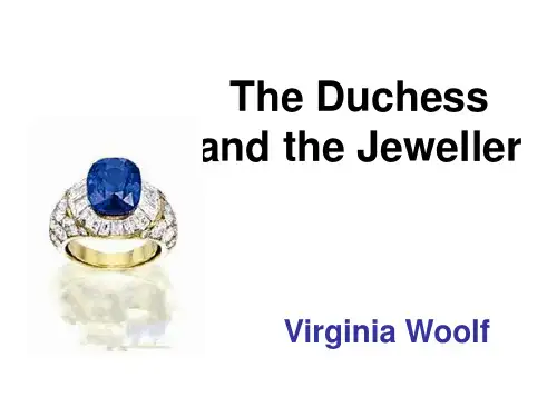 现代大学英语阅读四 4.The Duchess and the Jeweller