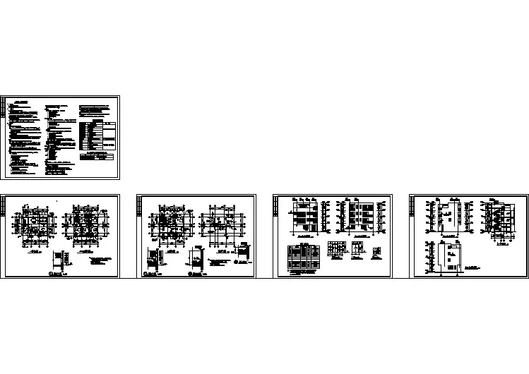 451平米3+1层钢混框架结构单体别墅全套建筑设计CAD图纸