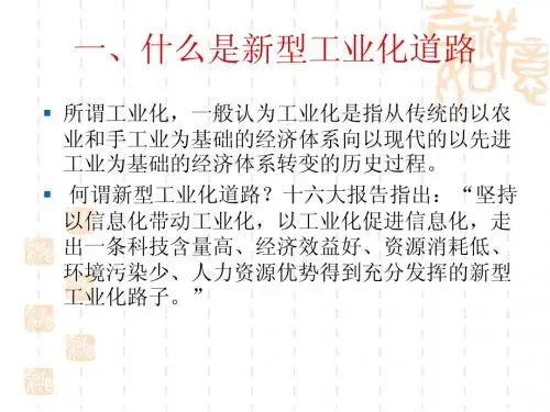 新型工业化道路
