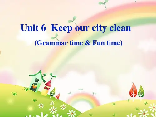 新牛津译林苏教版六年级英语上册Unit6 Keep our city clean Grammar t