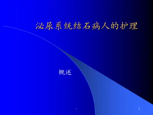 泌尿系统结石病人的护理ppt课件