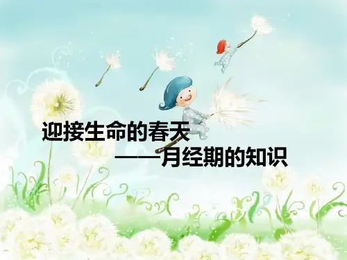 最新整理月经期的知识(PPT)课件