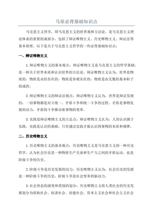 马原必背基础知识点