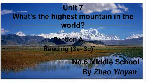 英语人教版八年级下册Unit7-Section-A--3a--3c课件