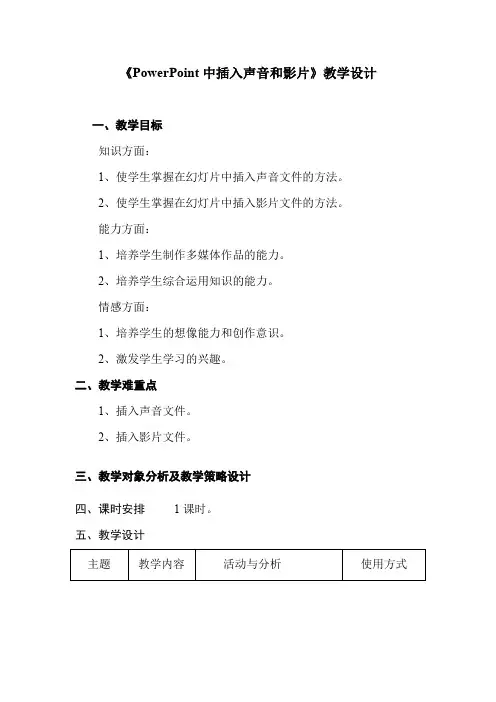 5.2插入声音和影片