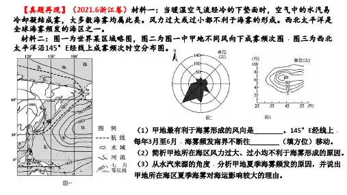 2023届高考地理一轮复习课件  微专题 海雾、海冰