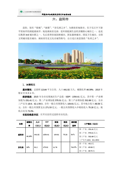 长征沿线地区特色文产资料——益阳市